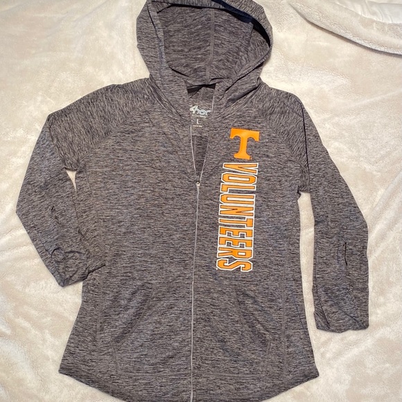 Women's G-III 4Her Gray TN VolS Full-Zip Hoodie - Picture 5 of 9